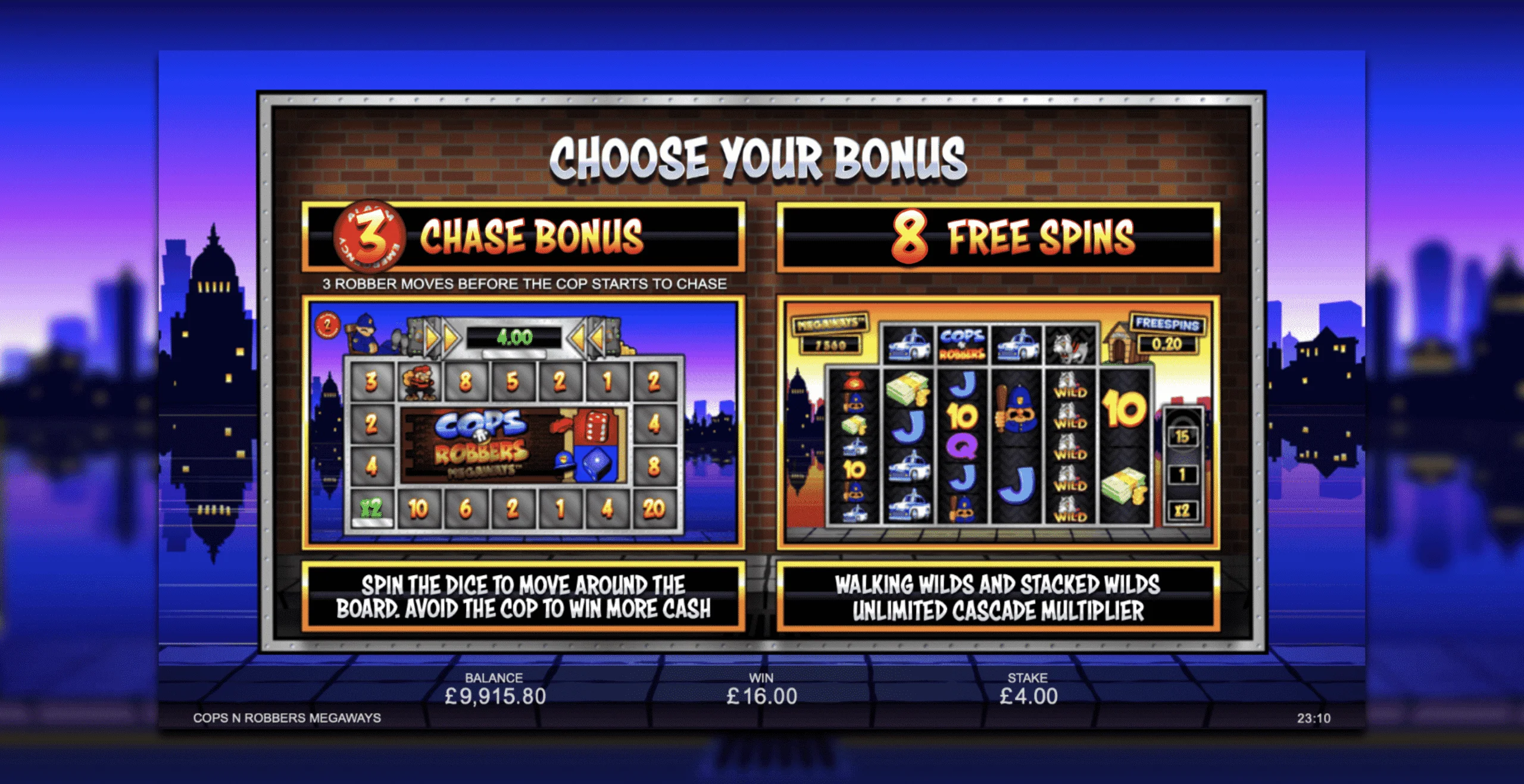 Cops ‘n’ Robbers Megaways Slot Review pic 4